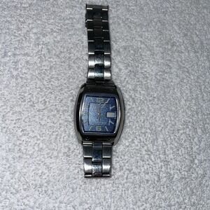 Vintage Casio Wave Ceptor 4303 Wrist Watch Men's  Blue Face Needs Battery 3A